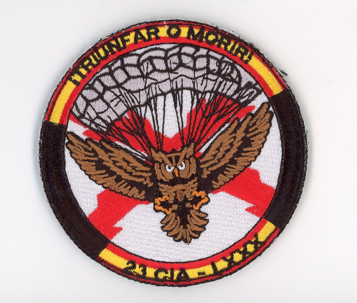 PATCH SPAIN  ARMY AIRBORNE  23rd COMPANY LXXX VEL BACK PARCHE