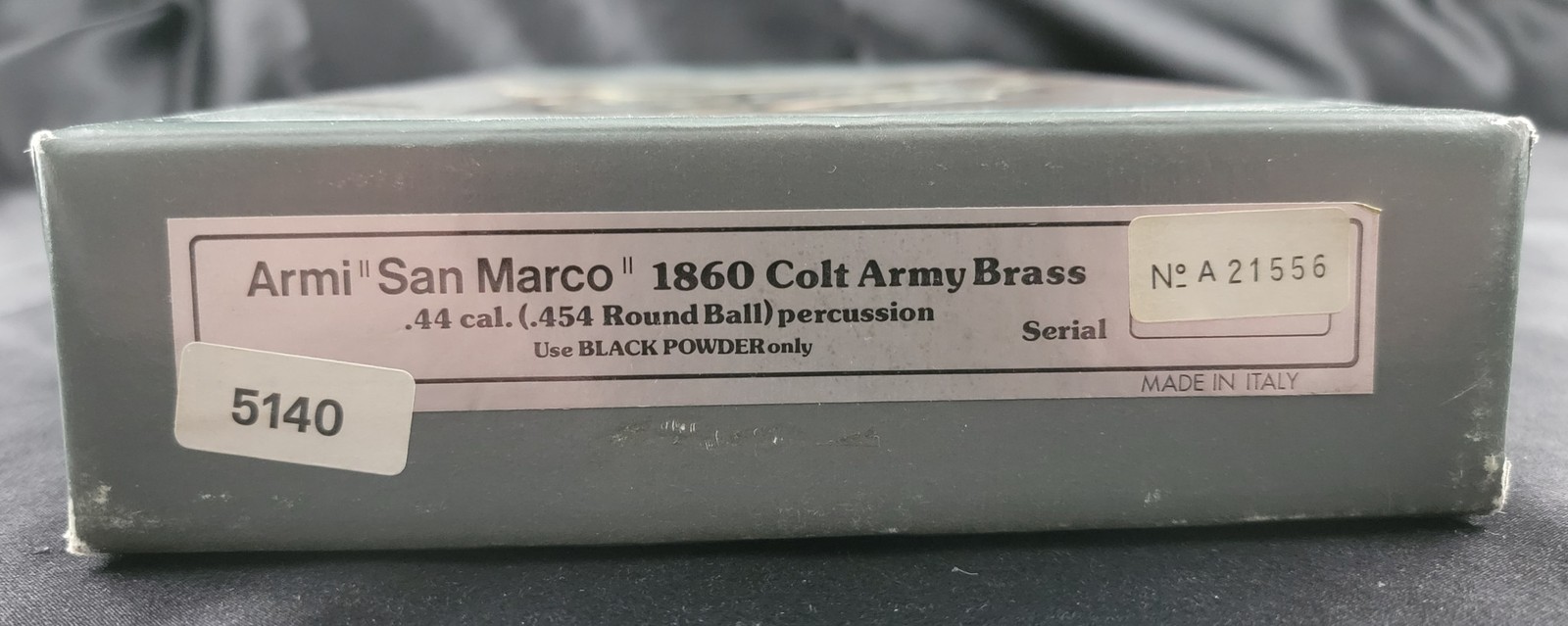 Vintage Armi San Marco 1860 Colt Army .44 Cal Original Box & Foam ONLY