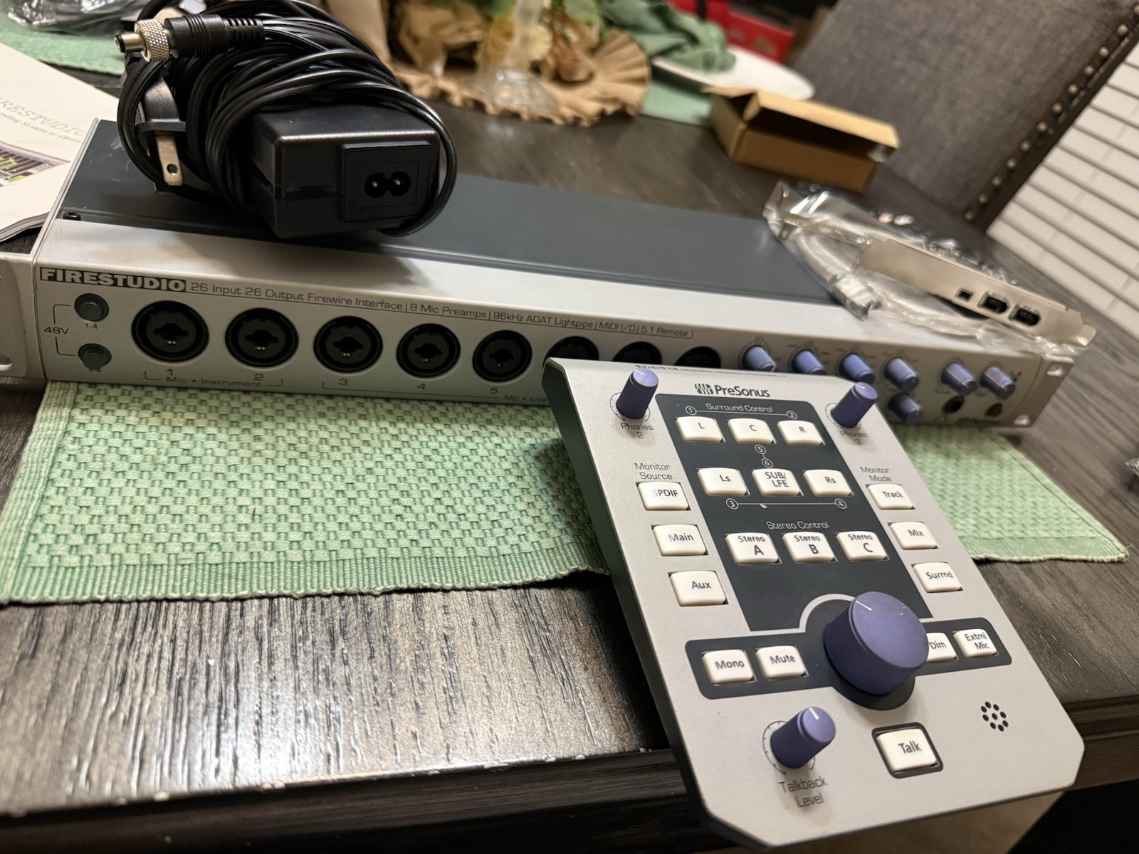 Presonus Firestudio 2626 With Remote Control And FireWire Card