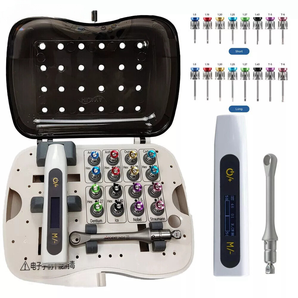 Dental Electric Universal Implant Wrench Prosthetic Kit Ratchet Drivers MX
