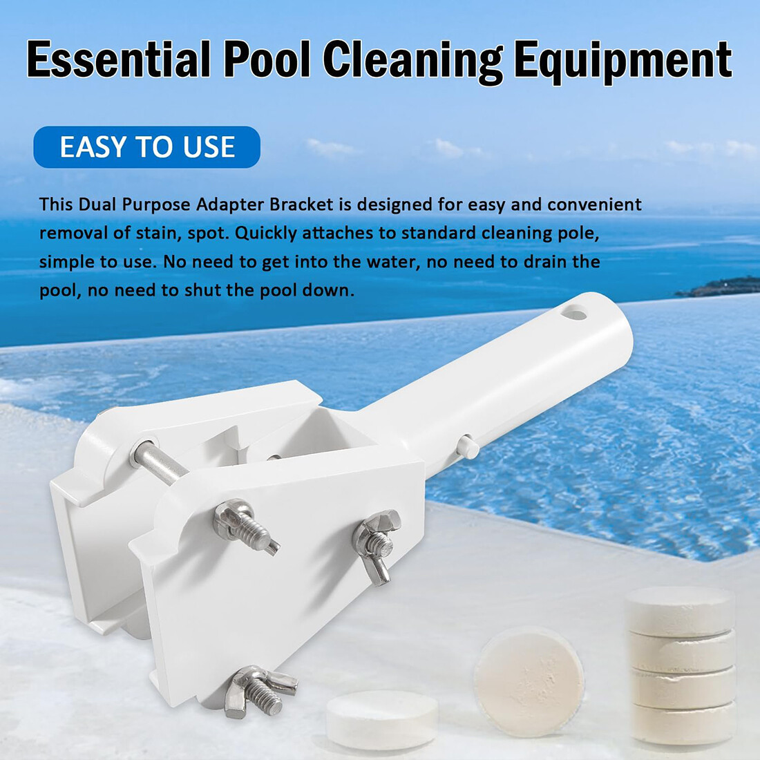 Tablet Holder For Pentair 542068 Pool Algae Stains With Snap-adapt Handle