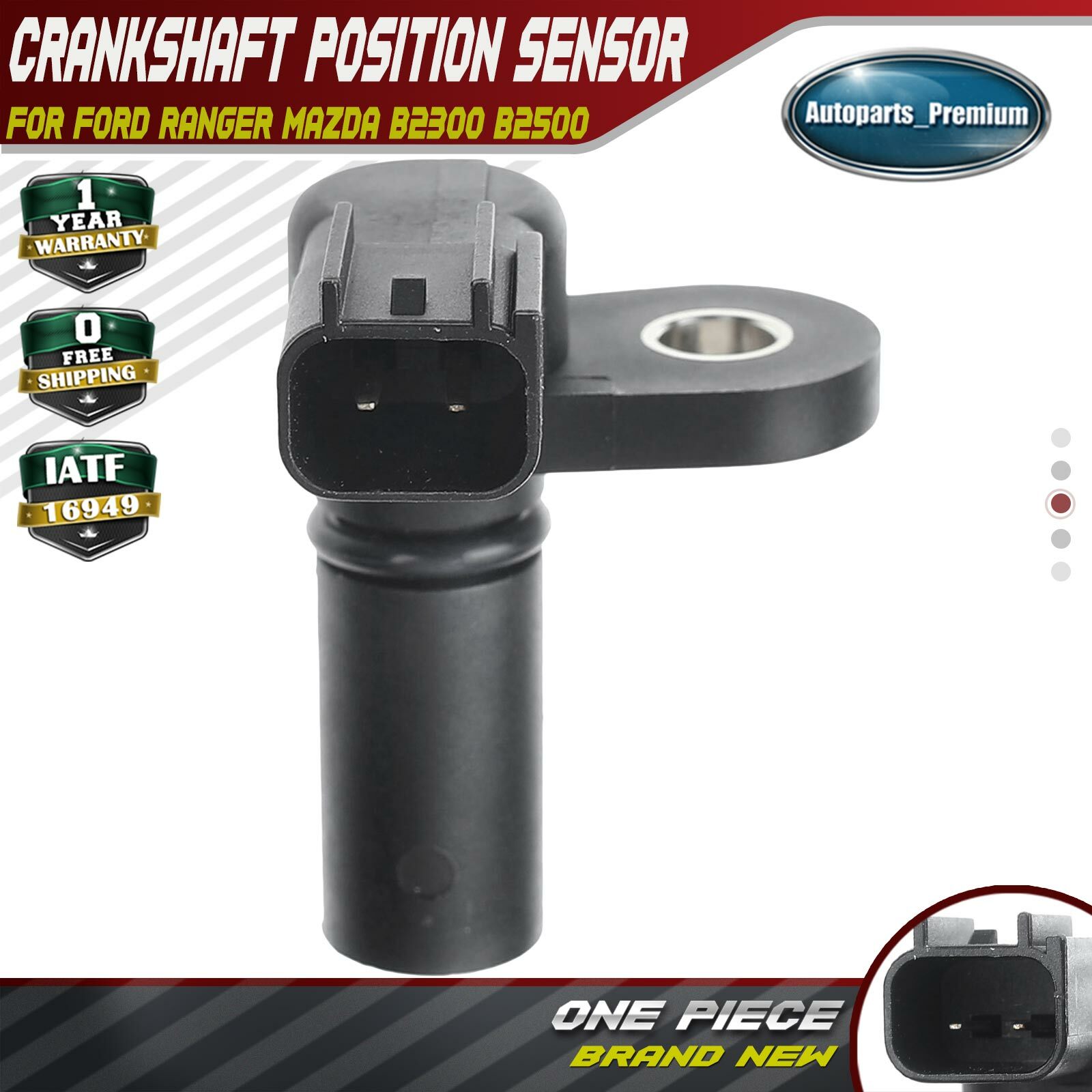 Crankshaft Position Sensor for Ford Ranger Mazda B2300 B2500 2.3L 2.5L 1F2367082