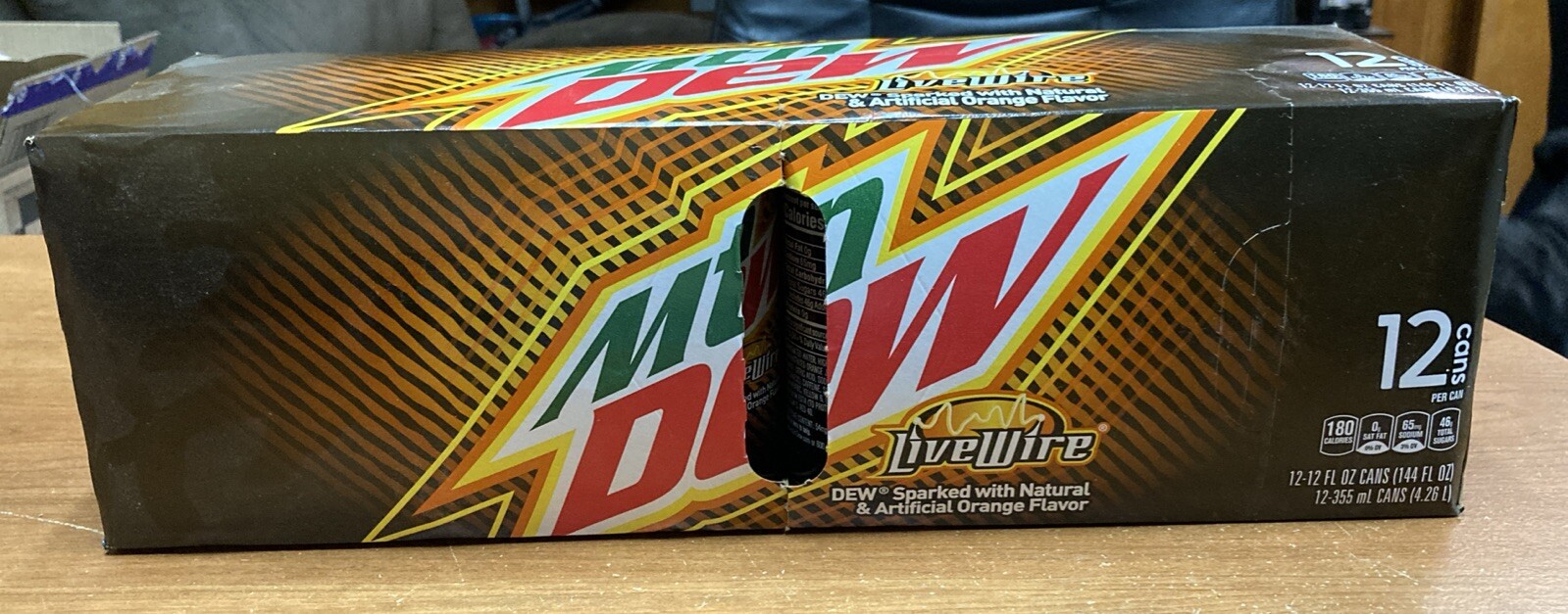 12 Pack Mountain Dew LiveWire FULL 12oz Can Discontinued Art Exp 2021