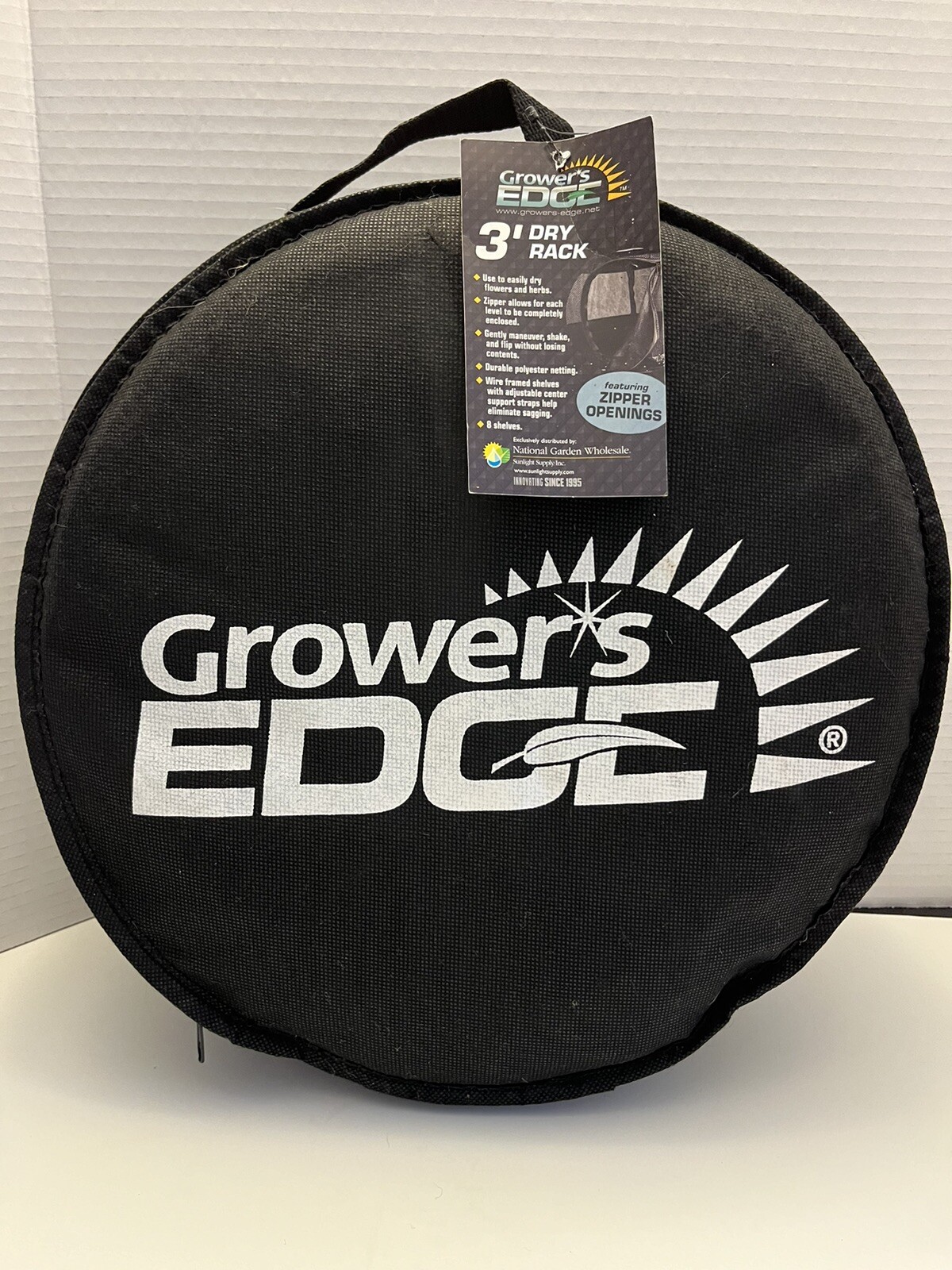 NWT and case Grower's Edge Grow Dry Rack Enclosed Zipper Hydroponics Herbs 3 ft
