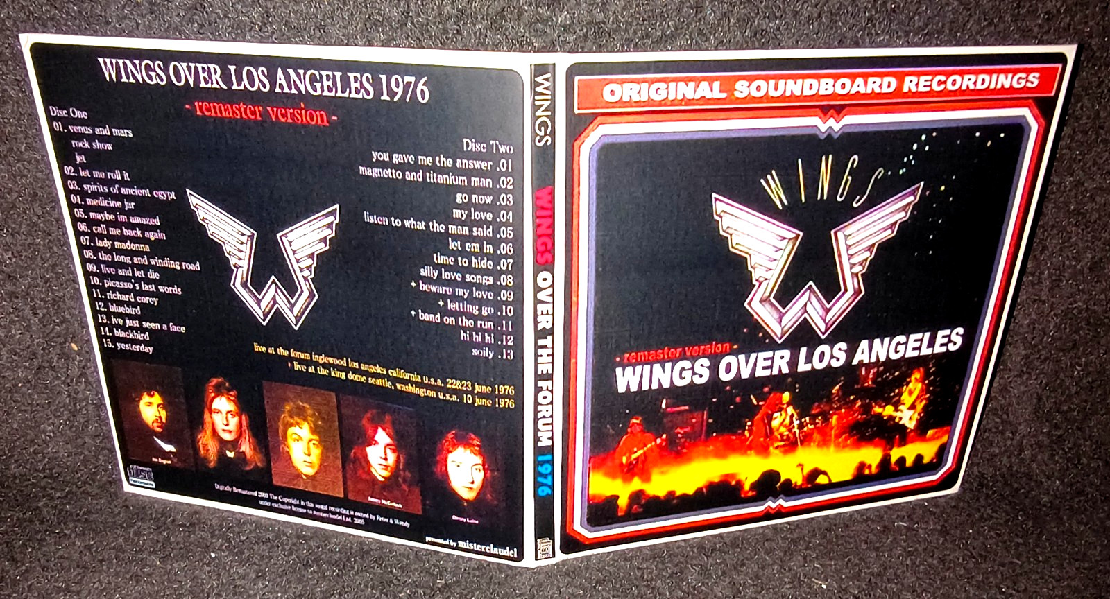 Wings Los Angeles 1976 Gate Fold 2CD Package NEW