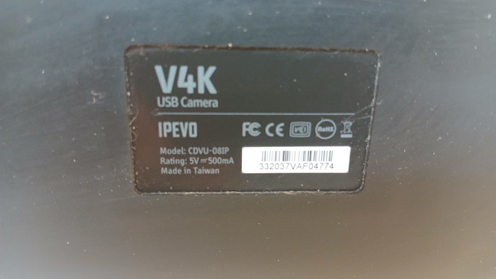 IPEVO V4K High Definition USB Document Camera CDVU-08IP *TESTED WORKING* *READ*