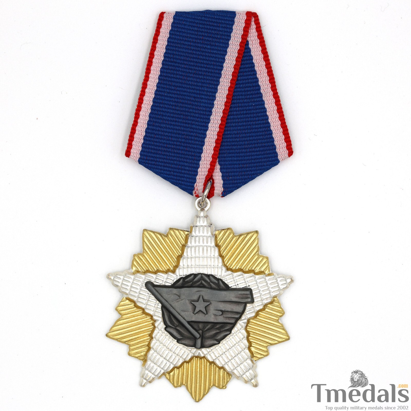 Order of the Yugoslavian flag with golden star Yugoslavia Badge Medal repro