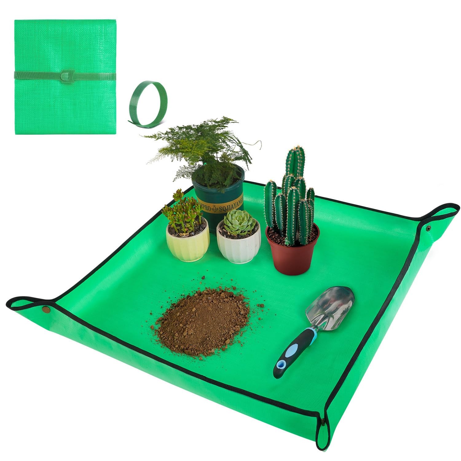 HNXTYAOB Repotting Mat for Indoor Plant Small 27" x 27", Pale Green