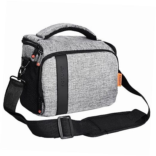 FOSOTO Compact SLR/DSLR Stylish Camera Bag Case Compatible for Nikon P900 Gray
