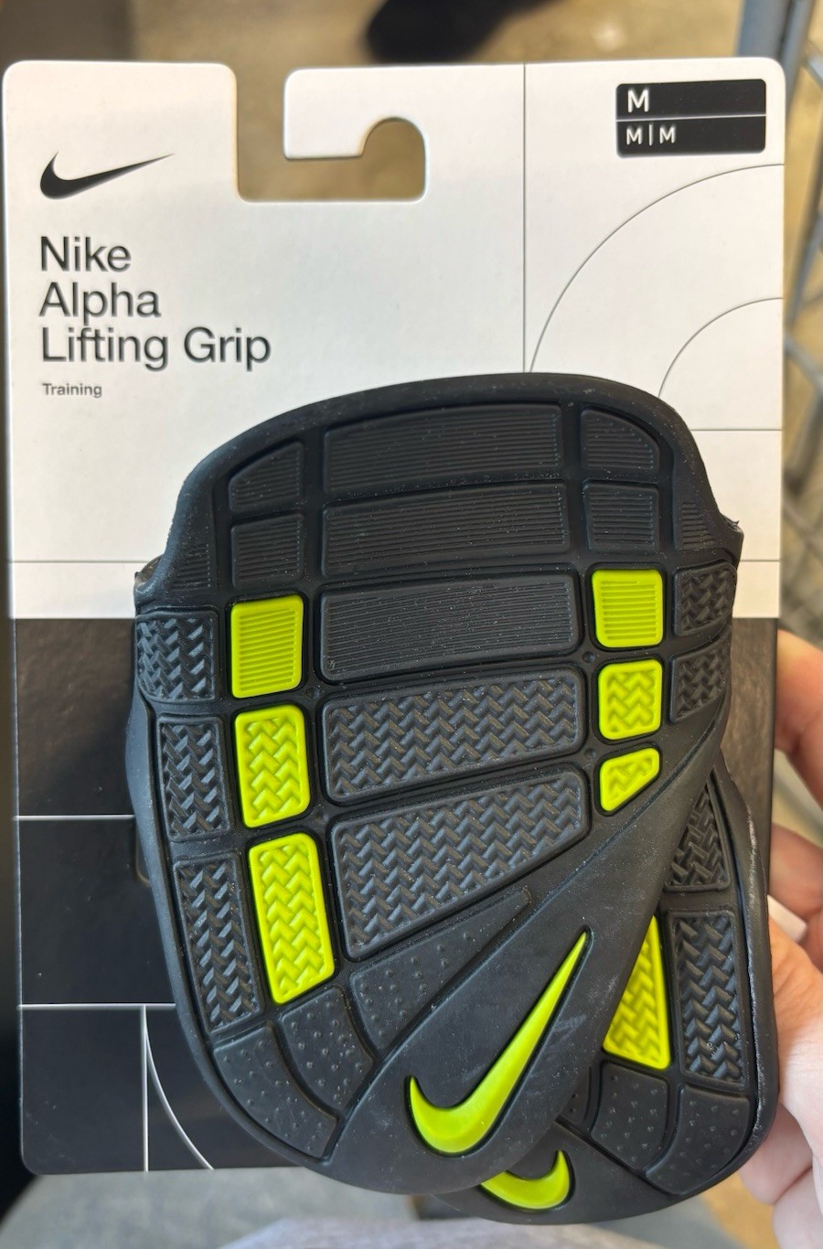 Nike Alpha Lifting Grips For Training BRAND NEW Size Medium