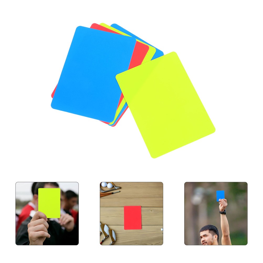 9 PCS Referee Special Card Multi-color Penalty Cards Red Yellow Blue