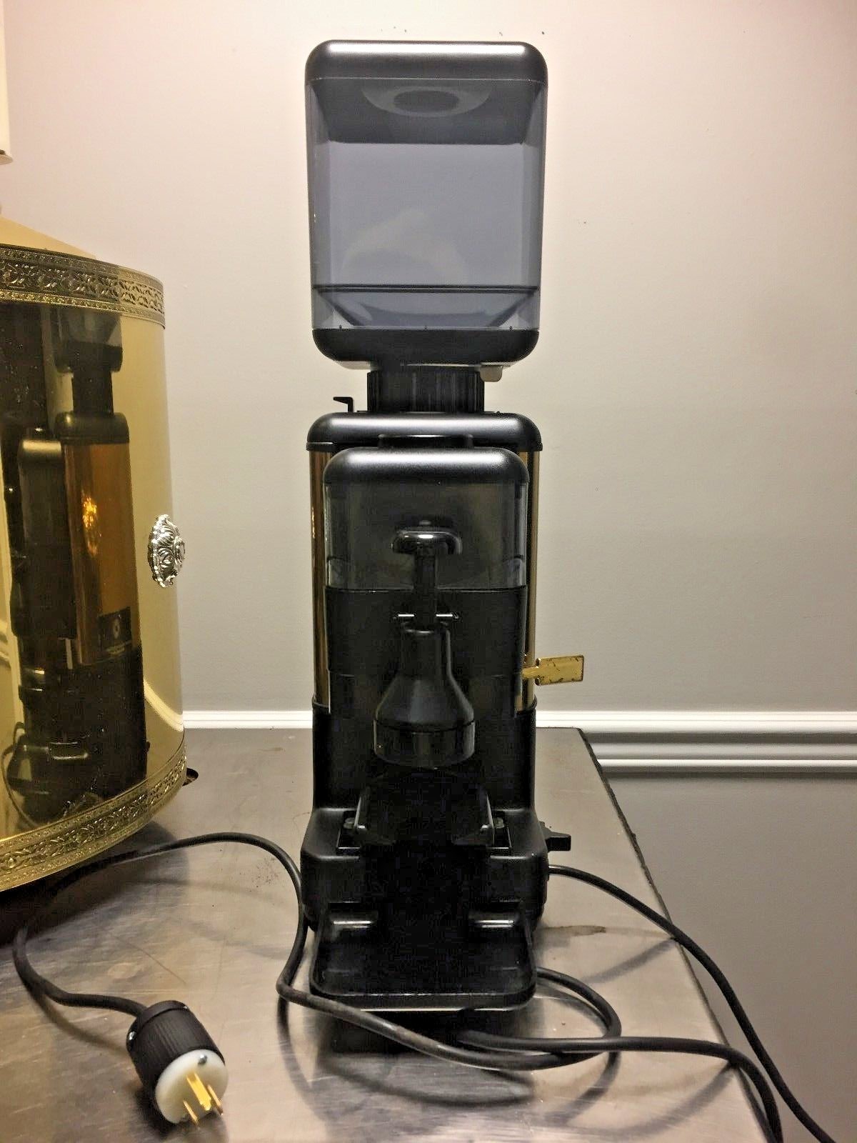 FAEMA MPN Lux Brass and Ebony Espresso Grinder