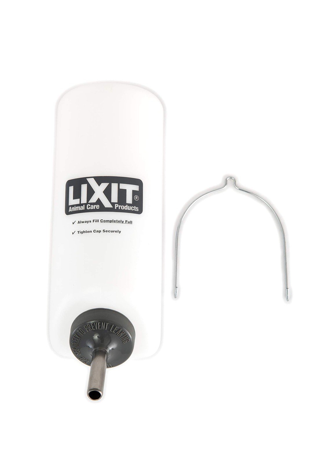 Lixit Widemouth Cage Water Bottles for Rabbits, Ferrets, 32 Ounce, White