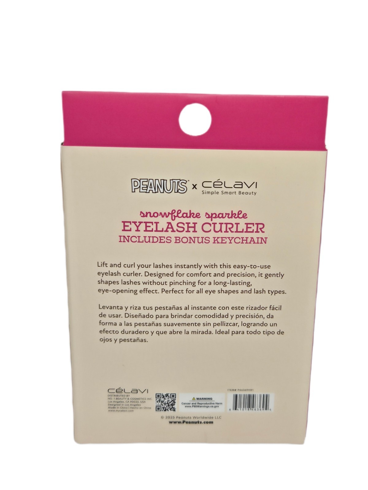 Celavi x Peanuts Eyelash Curler With Key Chain Limited Edition NIB