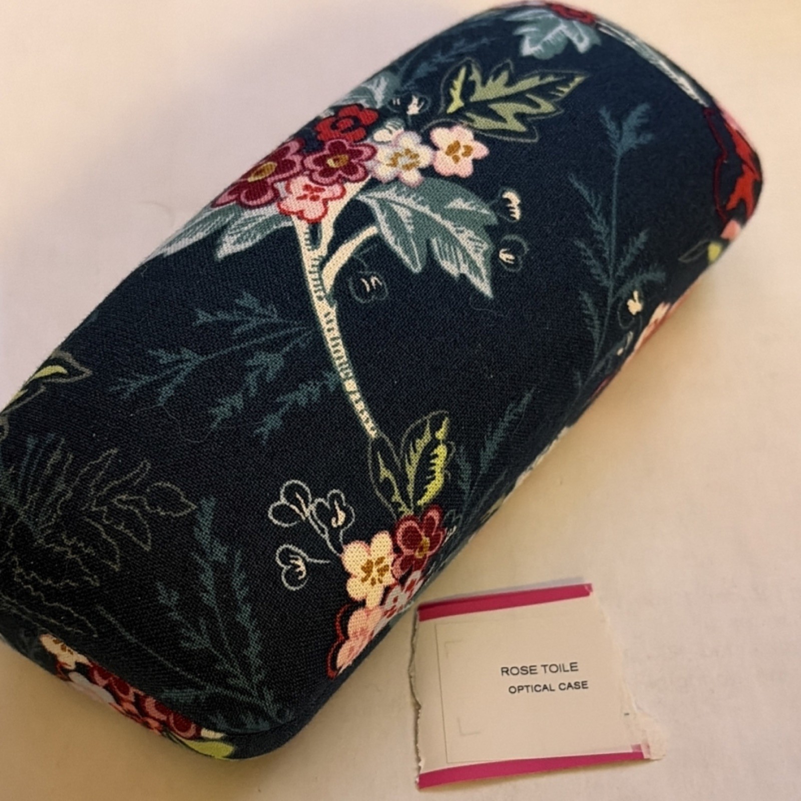 Vera Bradley Rose Toile Hard Case Glasses Floral Blue Multicolor