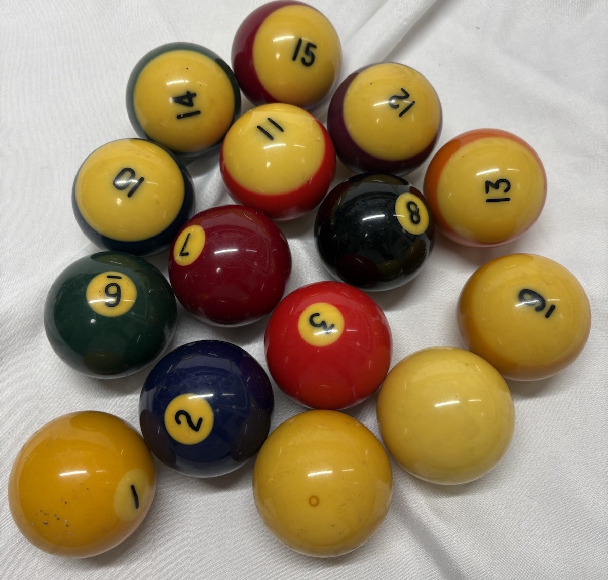 Vintage Aramith Belgium ? Billiard Balls Missing #4, #5