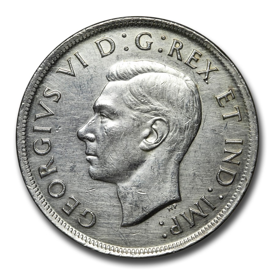 1939 Canada Silver Dollar Royal Visit AU (Details)