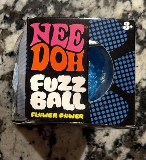 NeeDoh Fuzz Ball PURPLE New in Box Authentic Schylling Fast Shipping