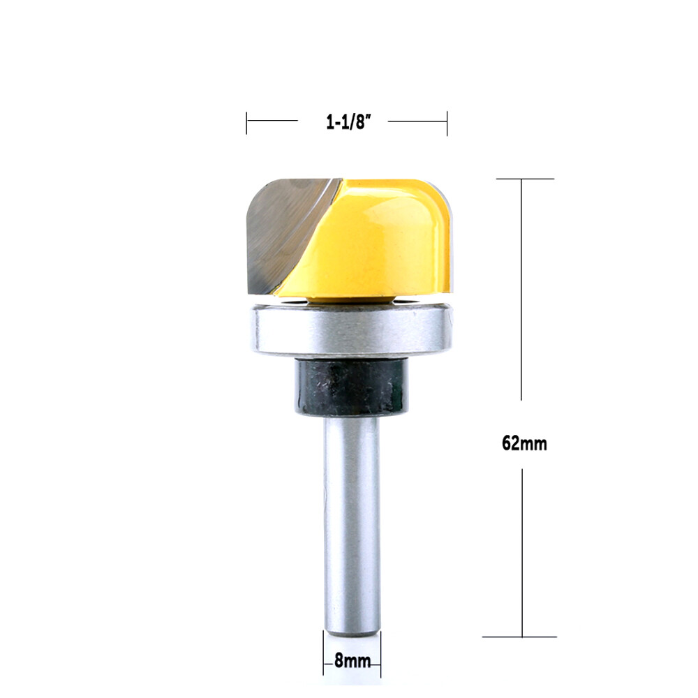 1PC 8mm Shank 1-1/8" Diameter Bowl & Tray Router Bit