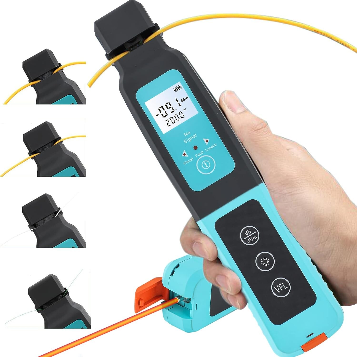 Optical Fiber Identifier Handheld Live Optical Fiber Detector Tester High Perfor
