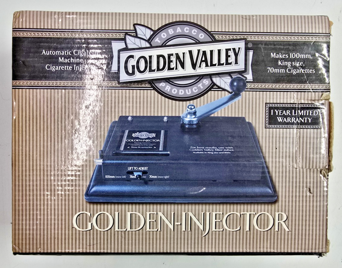 Golden Valley Automatic Cigarette Machine Tobacco Injector  100 mm King Size