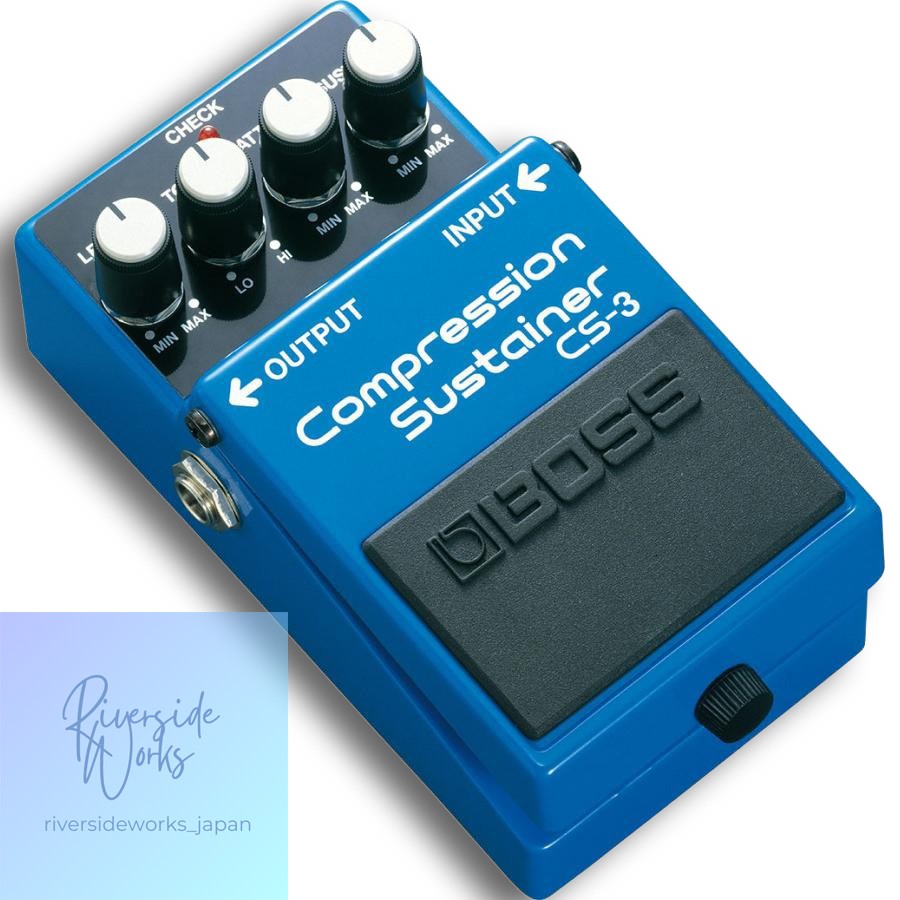 BOSS CS-3 Compression Sustainer with AC Adapter Set - Compressor CS3