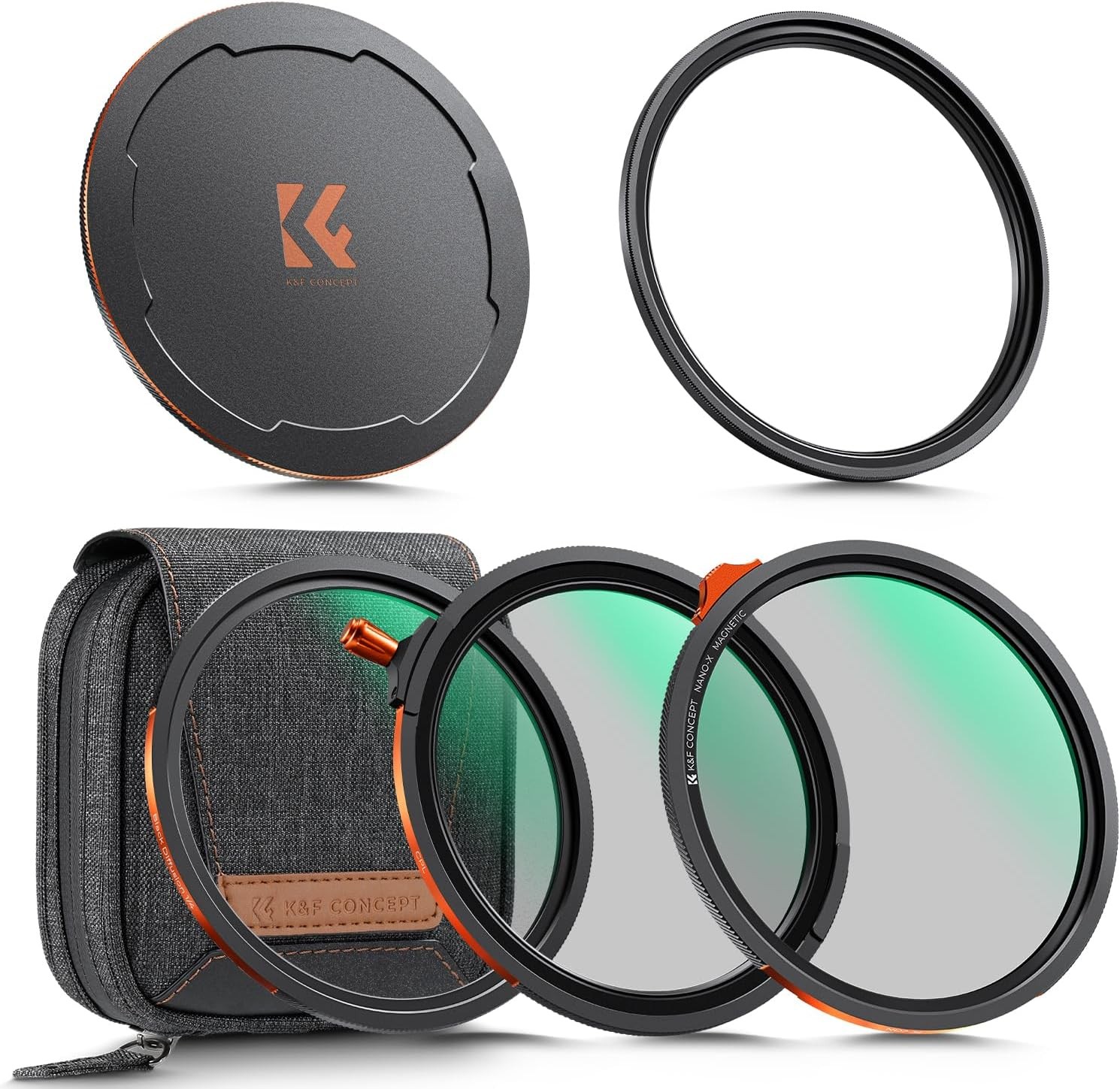 K&F CONCEPT Magnetic Filter Kit CPL + ND2-32 + Black Mist 1/4 Filter Set Nano-X