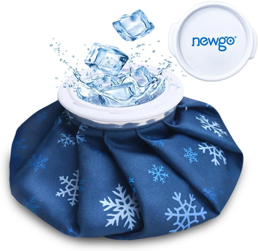 NEWGO Ice Pack for Injury Reusable, Small Ice Bag Refillable Ice Pack for Hot Co