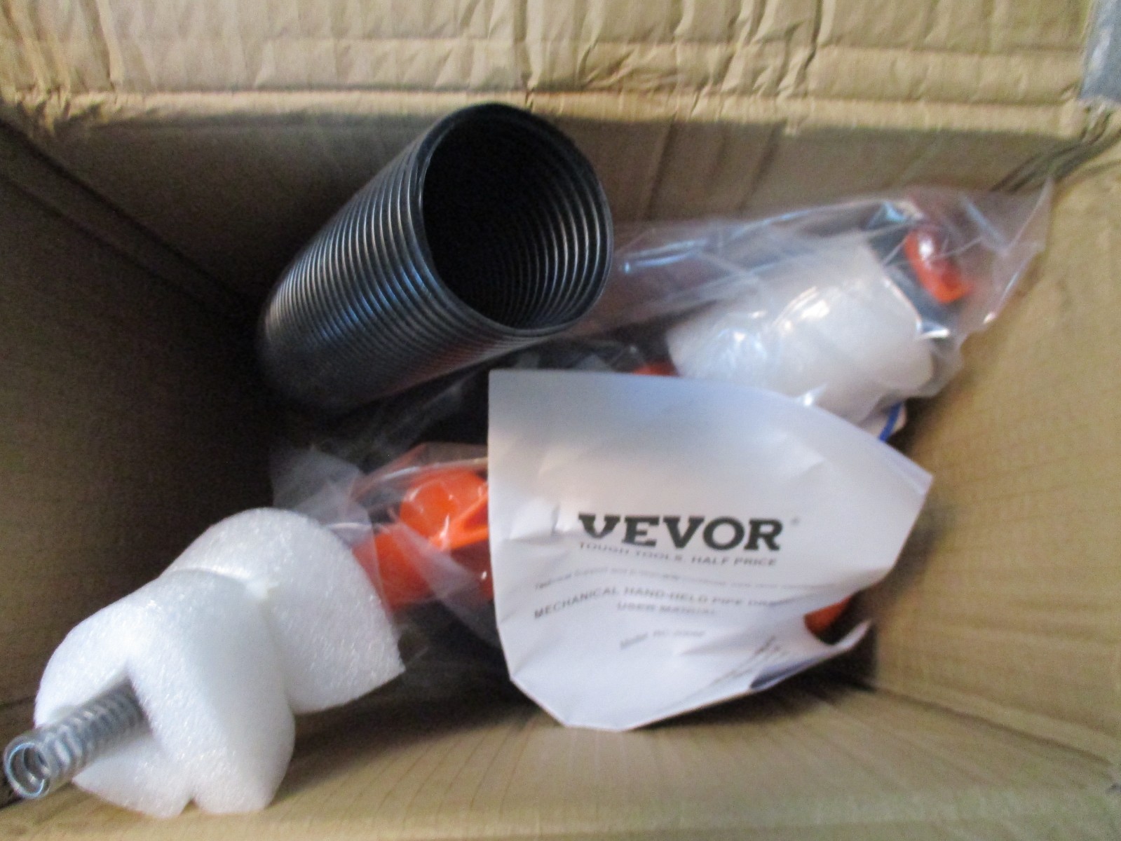 Vevor Mechanical Hand-Held Pipe Dredger Model RC-2005F 25'