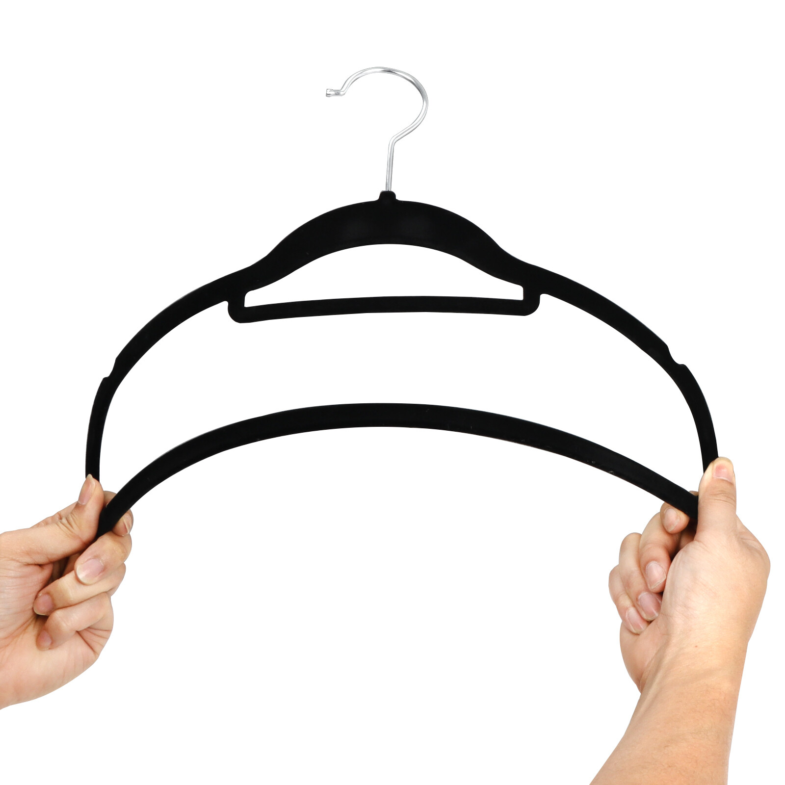 100PCS Velvet Hangers Premium Non-Slip Flocked Clothes Hangers 360° Swivel Hook