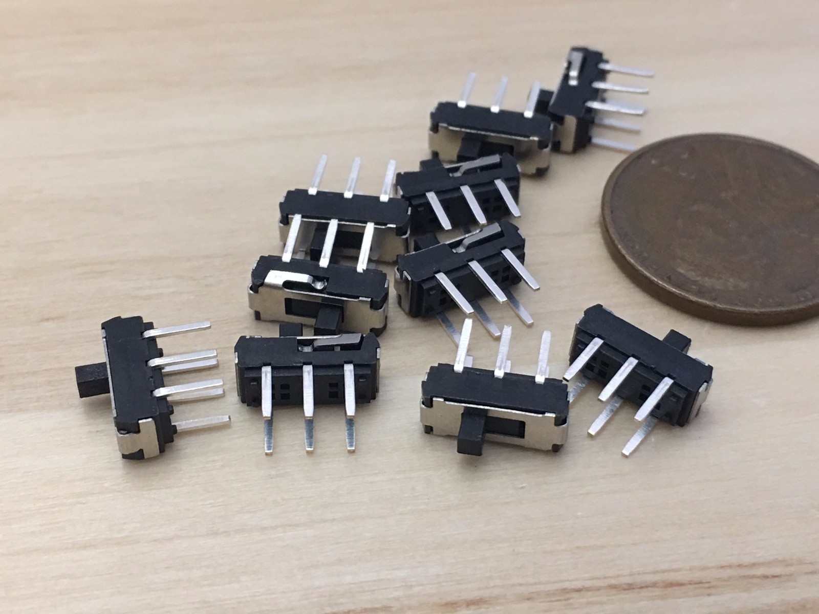 10 Piece Vertical 6 Pin Slide switch SLIDE SWITCHES PCB Tactile PCB