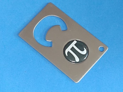 PI SIGN INSIGNIA LOGO CREDIT CARD BOTTLE OPENER 234