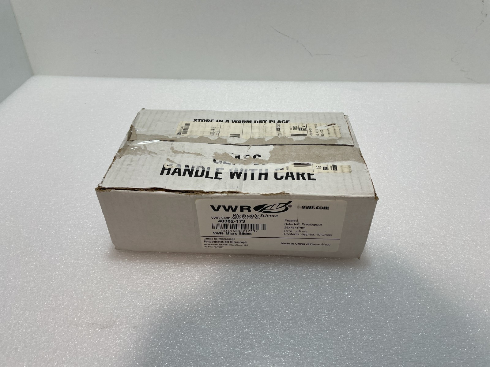 VWR 48382-173 25X75X1MM PRECLEANED