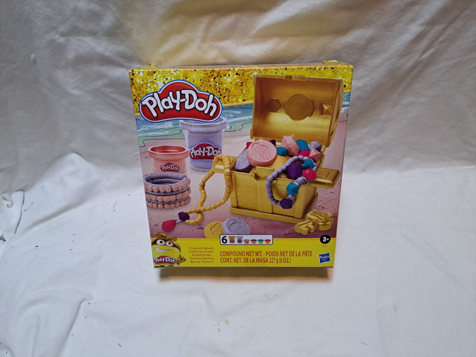 Play-Doh Treasure Splash Set 6 Play-Doh Cups Hasbro New Free Shipping