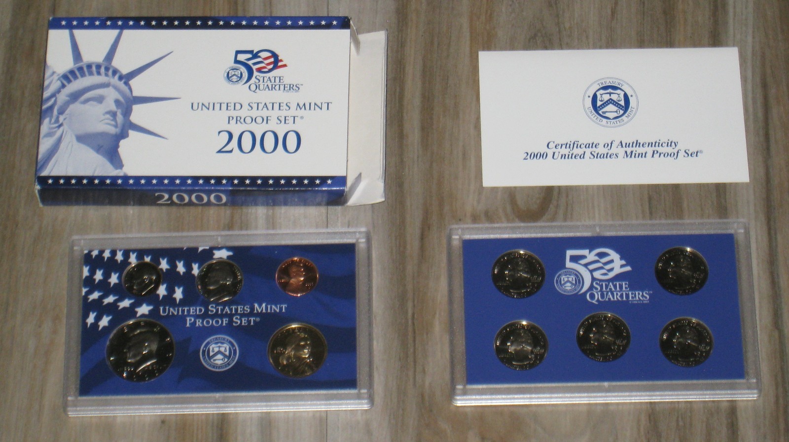 2000 US Proof Set with Box and COA