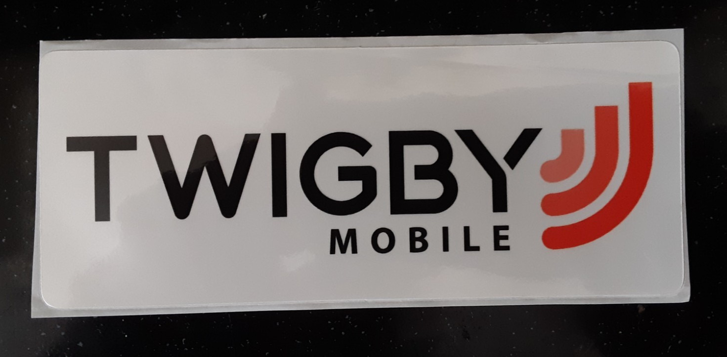 sticker Twigby Mobile cellphone FREE SHIPPING five inch by two inch NEW unused