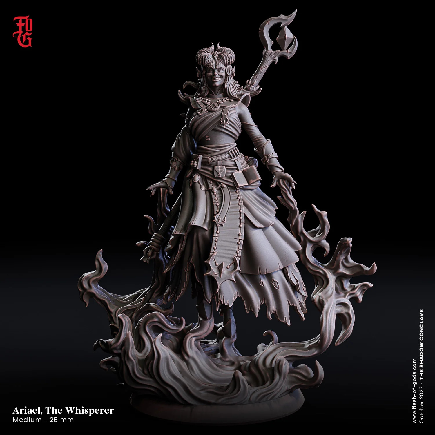 Ariael, the Whisperer Tiefling Sorceress - The Shadow Conclave - Flesh of the Go