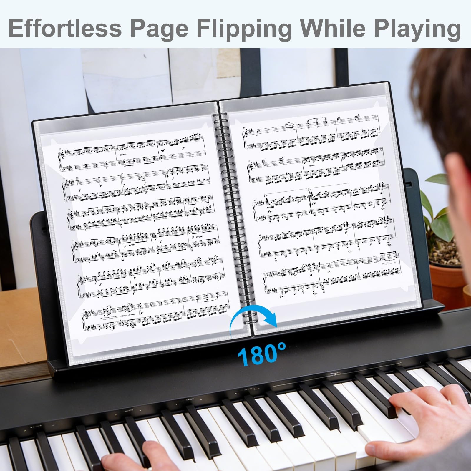 Sheet Music Folder, Premium Folder Organizer for Black
