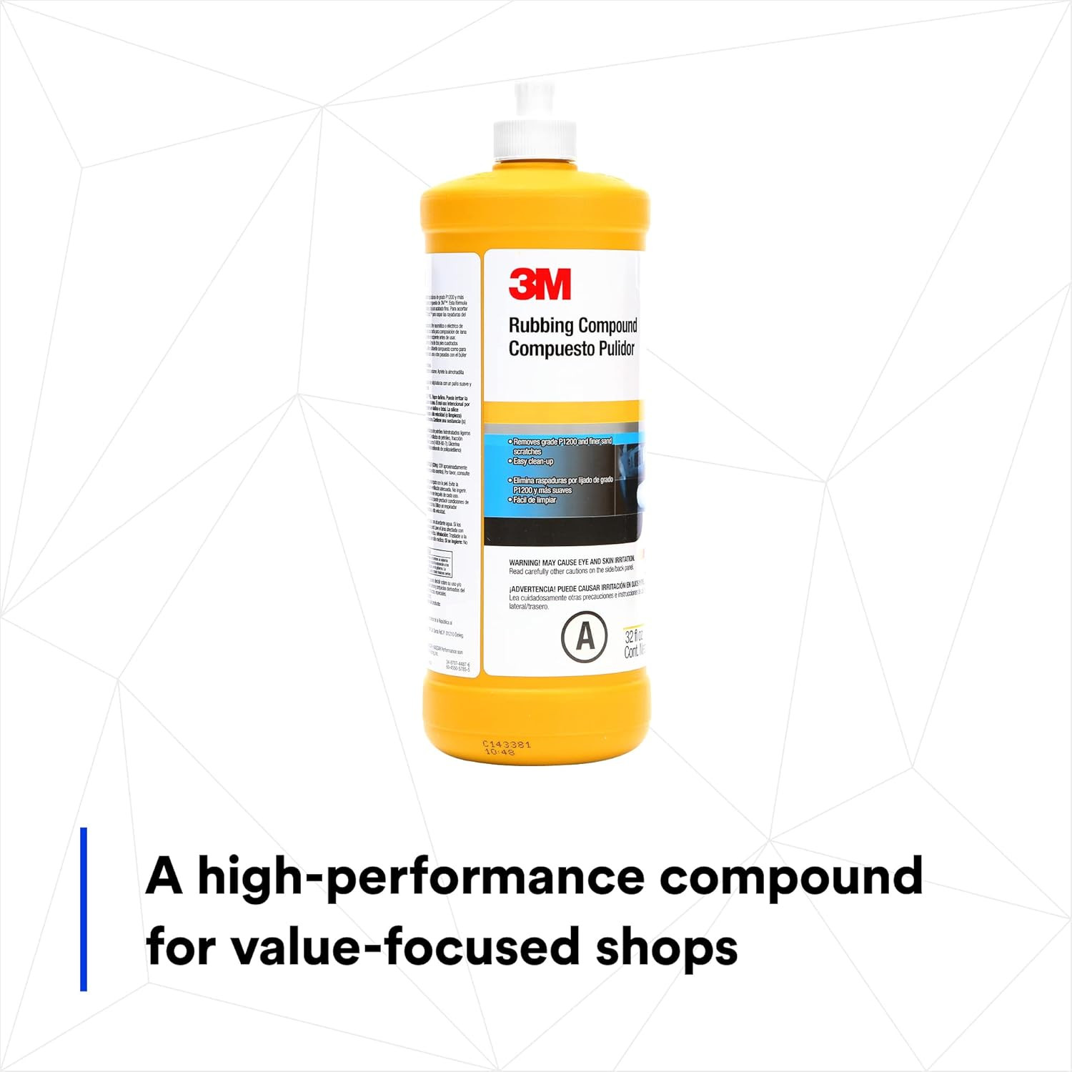 Rubbing Compound, 05973, Liquid Formula,1 Qt (32 Fl Oz/946 Ml)