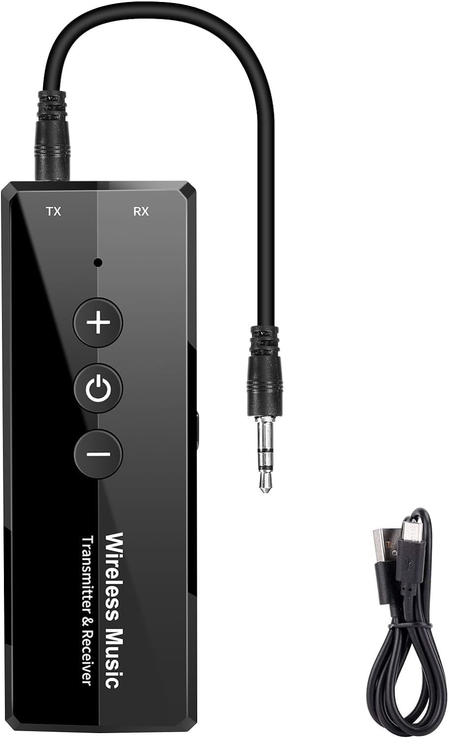 2026 Upgraded Bluetooth 5.3 Transmitter 3-in-1, Portable Wireless Rechargeabl...