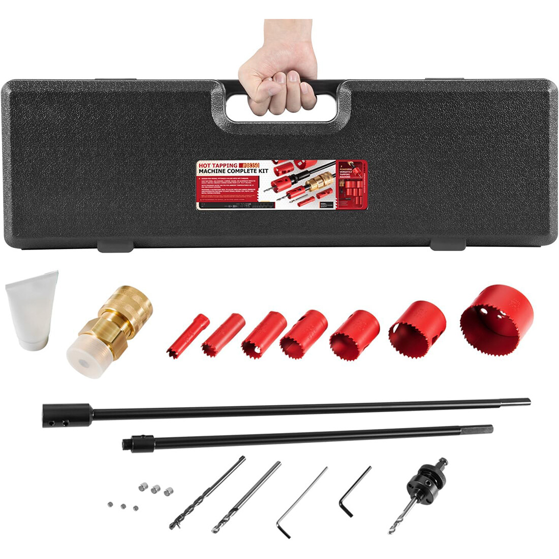08350 DM3MECH Mechanical Hot Tapping Machine Complete Kit for NPT with Case