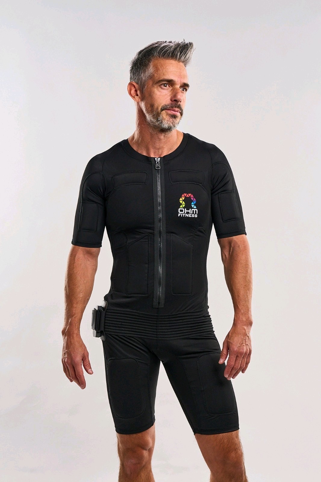 OHM Fitness emPower EMS Suit w/ 20 Electro Pads - Black - Men's Size XL Ver 1