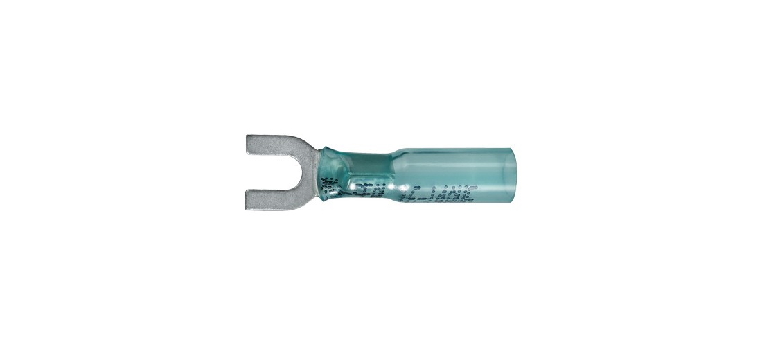 Xtreme Spade Terminal, 600 V, 16 to 14 AWG Wire, #8 to 10 Stud, Blue - pack of 3