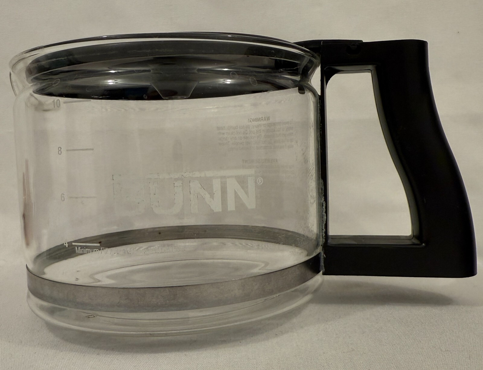 BUNN Coffee Maker 10 Cup Replacement GLASS CARAFE (NHBX-B) POT Black Lid