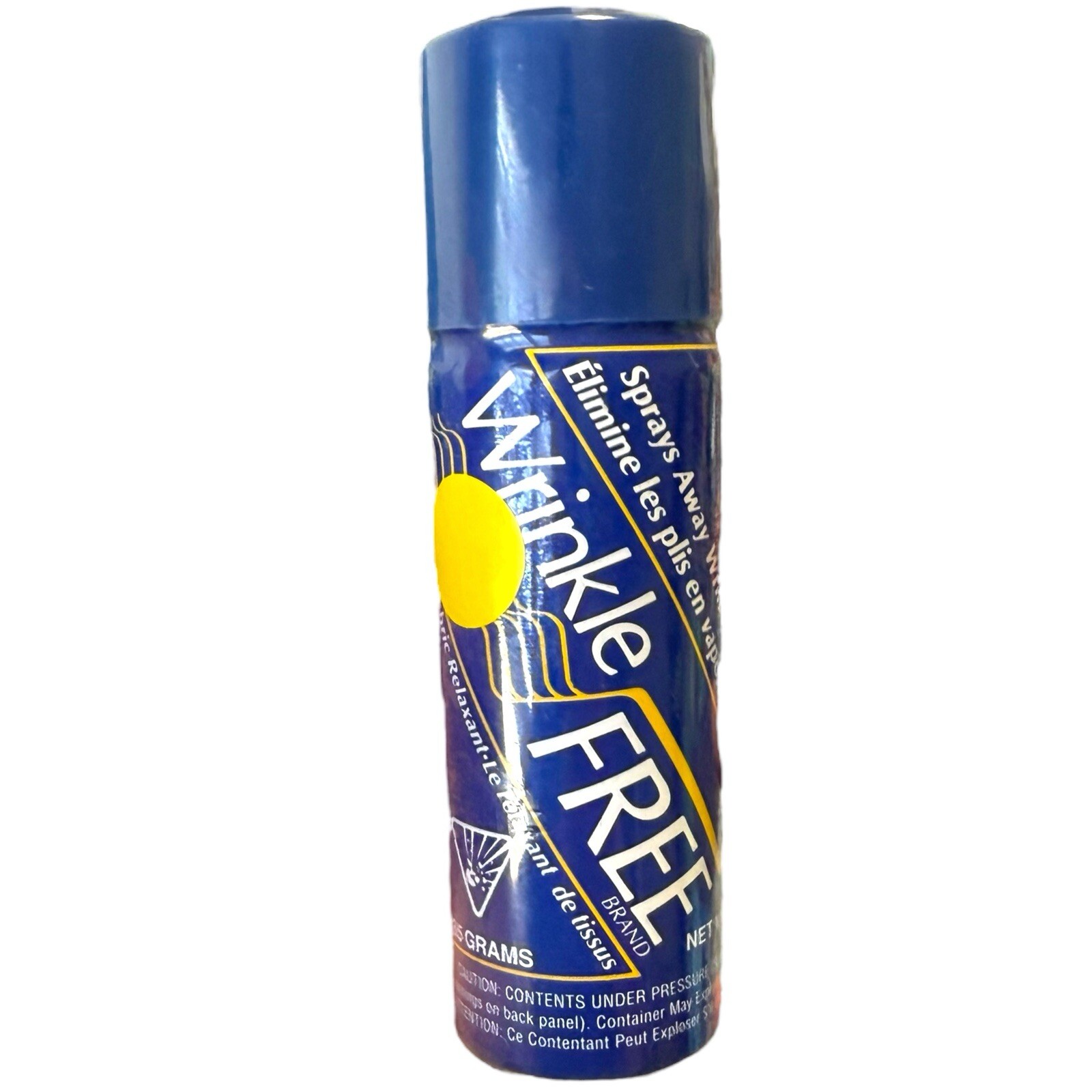 Vintage 1986 Wrinkle Free Brand Fabric Clothing Relaxant Spray 3oz