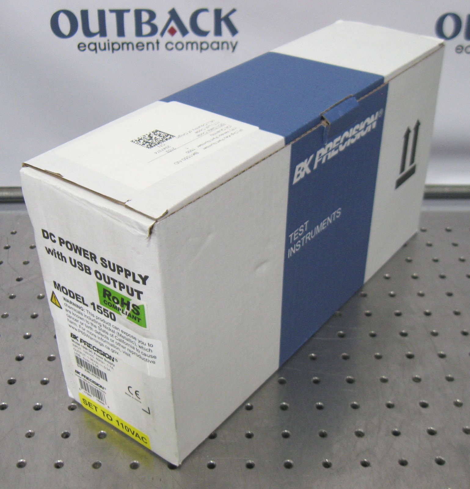 C202942 B+K BK Precision 1550 DC Power Supply (1-36VDC, 0-3A, 120VAC, 1Ph)