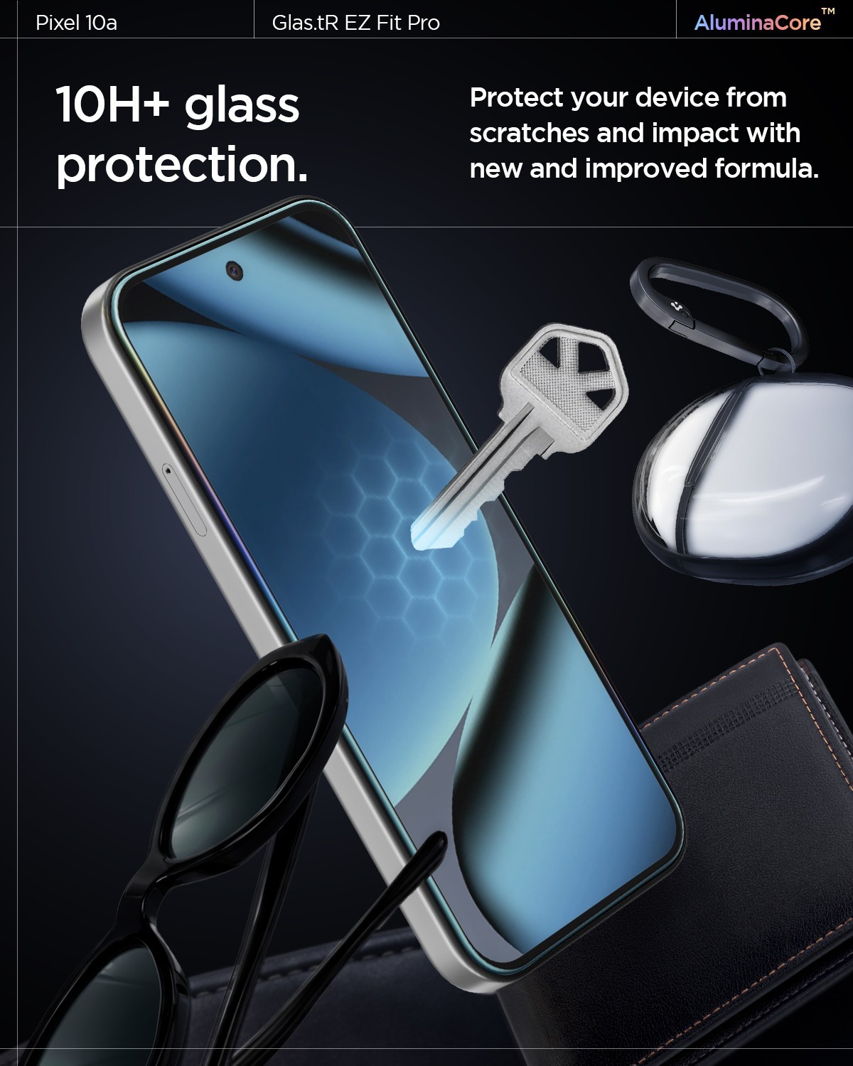 For Google Pixel 10a | Spigen Glas.tR EZ Fit Tempered Glass Screen Protector