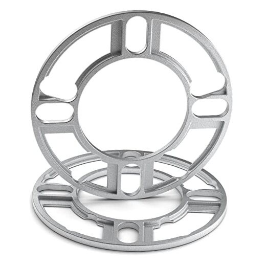 606-2 Aluminum 4 and 5-Lug Wheel Spacer (Pack of 2) 5mm