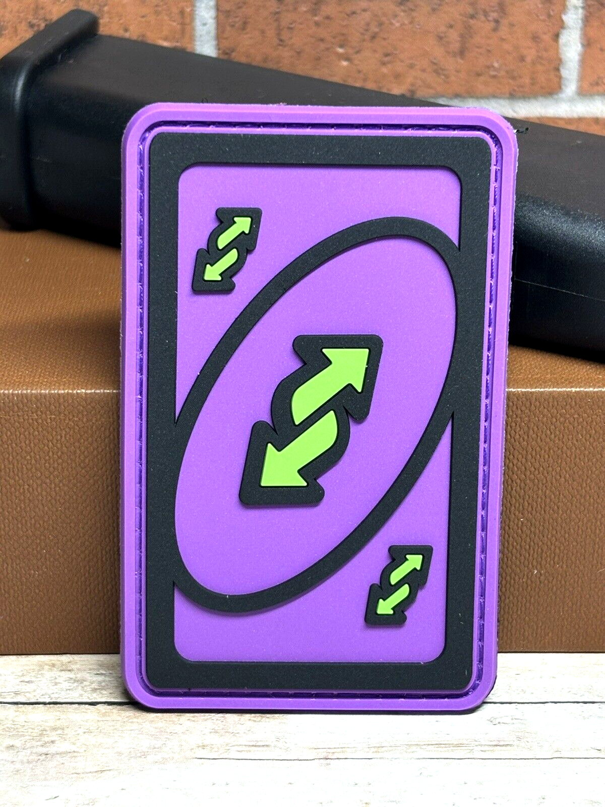 Tactical PVC Patch - Uno Reverse Card Patch - Purple Uno Reverse Card PVC Patch