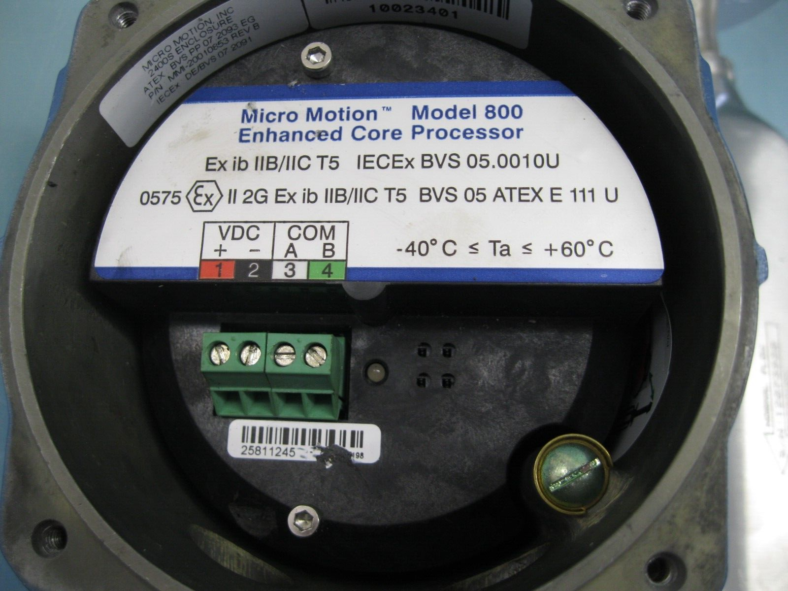 1/2" 150# Micro Motion CMFS010 Sensor 800 Enhanced Core Processor CALIBRATED F9